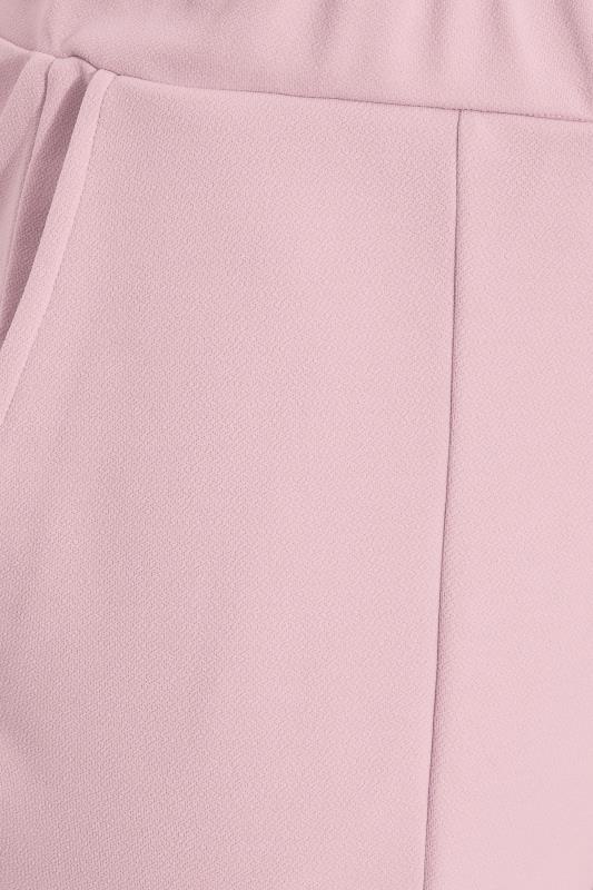 LIMITED COLLECTION Curve Dusky Pink Split Hem Tapered Trousers 4