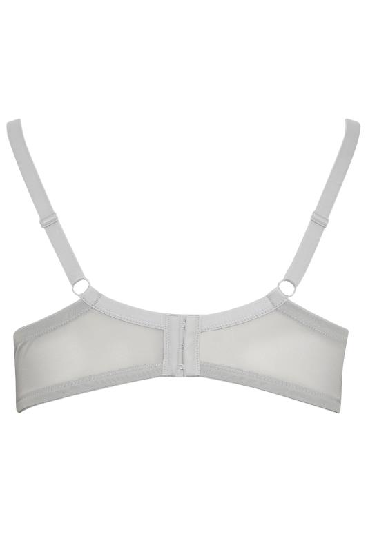 YOURS 2 PACK Grey Marl & Pink Lace Trim Padded Bra | Yours Clothing 9