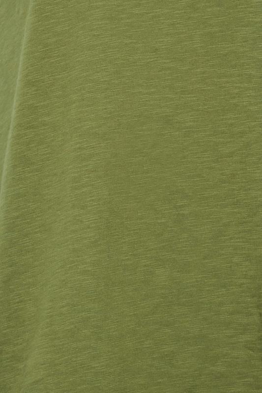 LTS Tall Womens Khaki Green Short Sleeve T-Shirt | Long Tall Sally  5