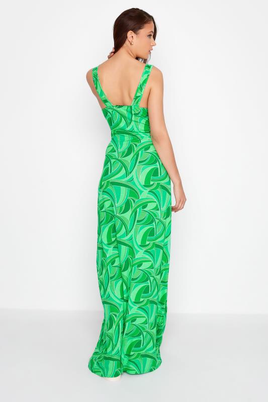 LTS Tall Green Swirl Print Maxi Dress 3