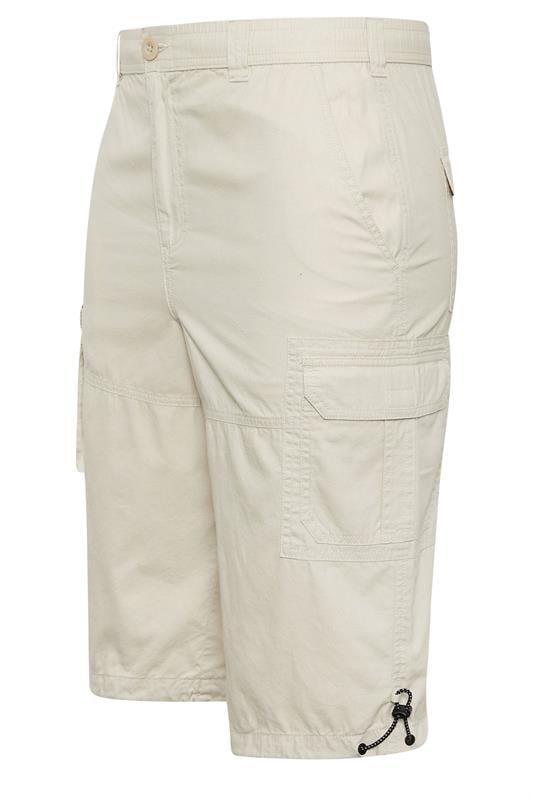 BadRhino Big & Tall Stone Brown Long Length Cargo Shorts | BadRhino 7