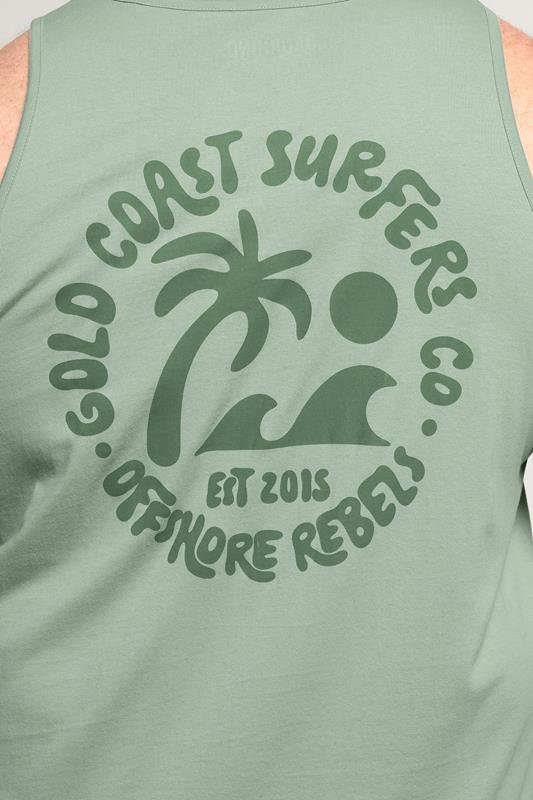 BadRhino Big & Tall Green Graphic Vest Top 6