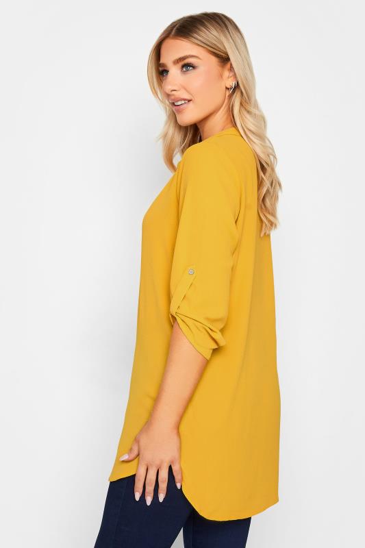 M&Co Yellow Long Sleeve Button Blouse | M&Co 3