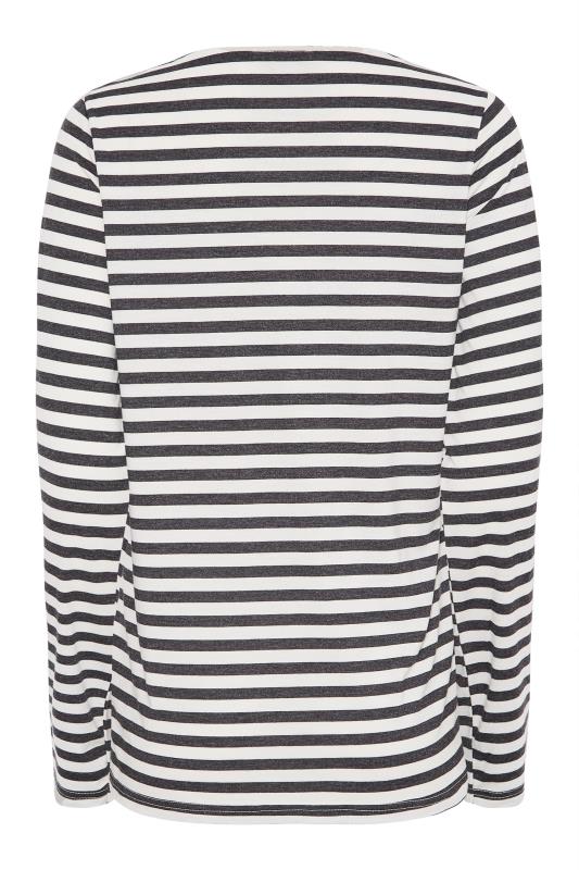 LTS Tall Grey & White Stripe Long Sleeve T-Shirt_BK.jpg