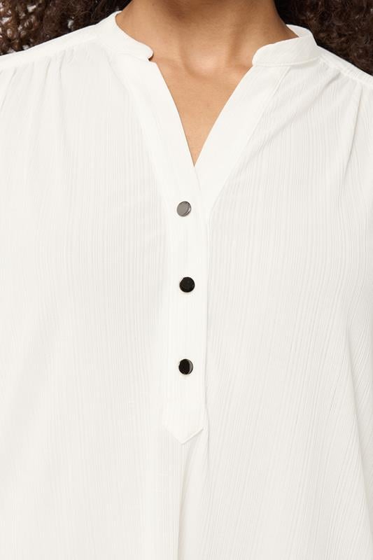 M&Co Ivory White Textured Lightweight Blouse| M&Co 4