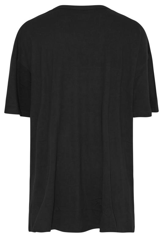 Plus Size Black 'New York' Oversized Tunic T-Shirt Dress | Yours Clothing 8