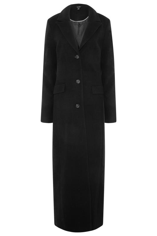 LTS Black Longline Maxi Coat 6