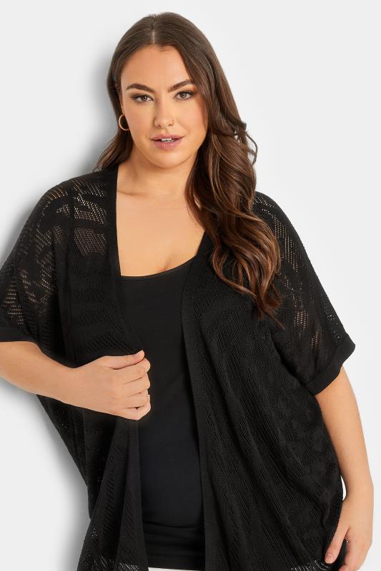 YOURS Plus Size Black Animal Print Cardigan | Yours Clothing 4