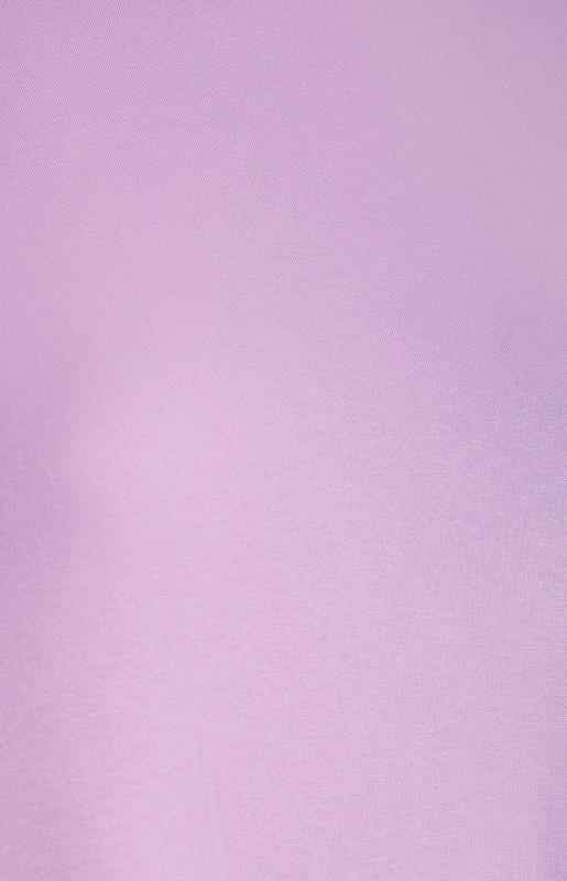 Plus Size Lilac Purple Oversized T-Shirt | Yours Clothing  5