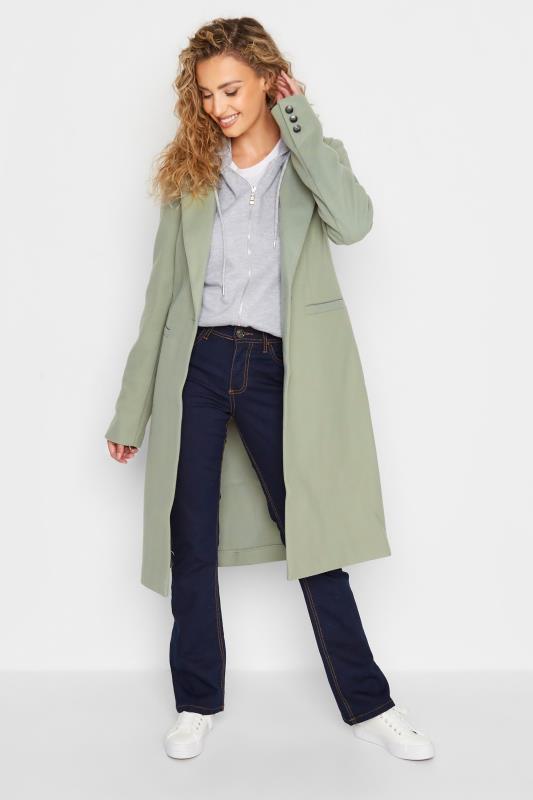LTS Tall Women's Sage Green Midi Formal Coat | Long Tall Sally 2