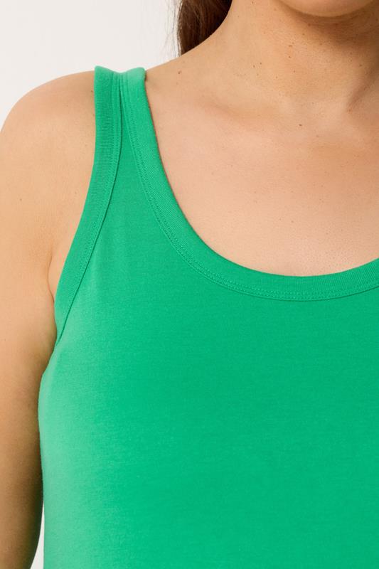 YOURS Plus Size Green Core Vest Top | Yours Clothing 4