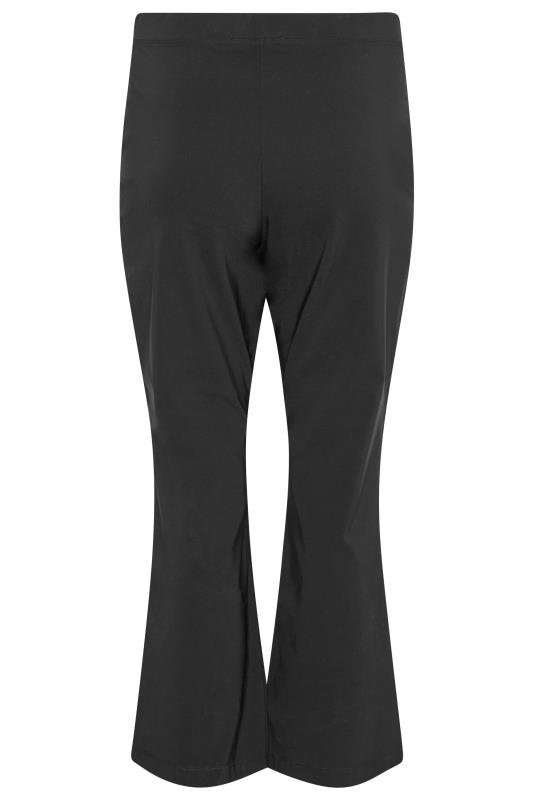 Petite Black Bi Stretch Bootcut Trousers | PixieGirl  6