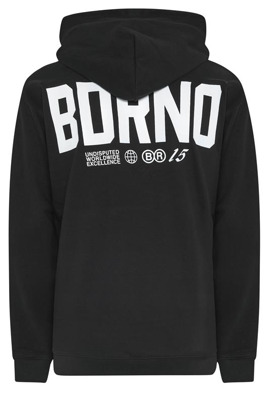 BDRNO Premium Big & Tall Black Logo Hoodie | BadRhino 6