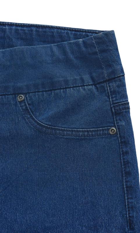 Evans Blue Mid Wash Denim Straight Leg Jeans 8