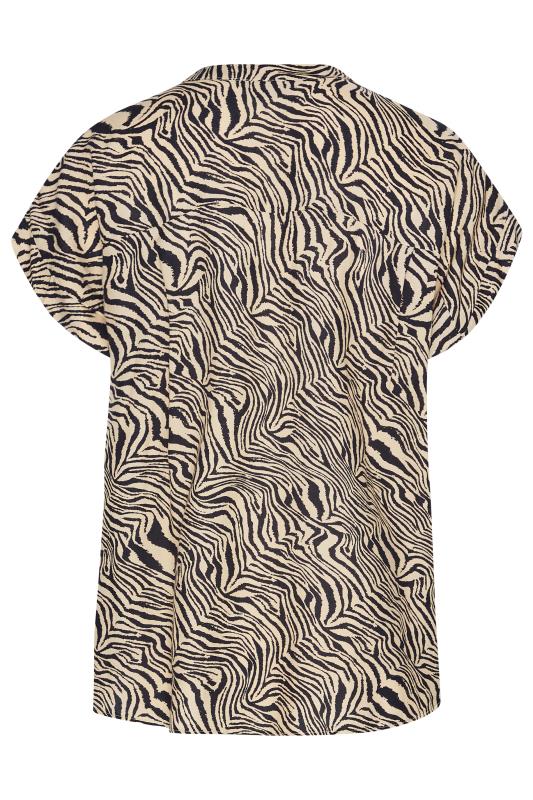 M&CO Brown Zebra Print Shirt | M&Co 7