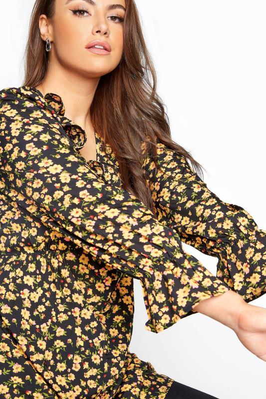 Plus Size  LIMITED COLLECTION Yellow Floral Frill Blouse