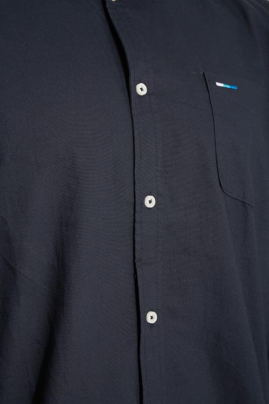 BadRhino Navy Blue Essential Long Sleeve Oxford Shirt | BadRhino 2