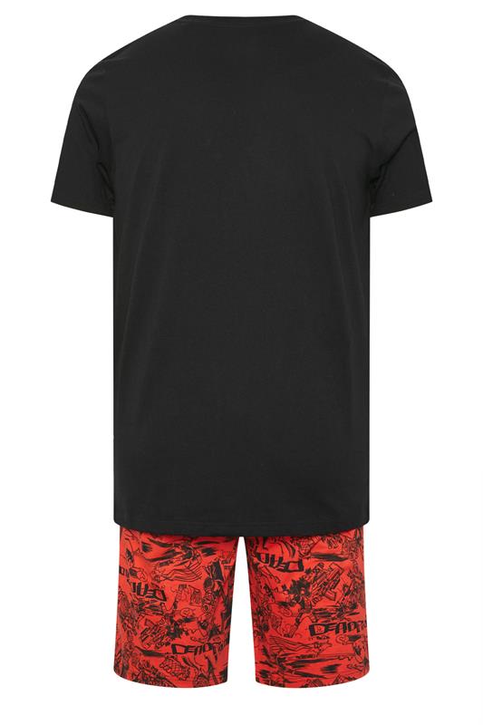 BadRhino Big & Tall Red Deadpool Pyjama Set | BadRhino 6
