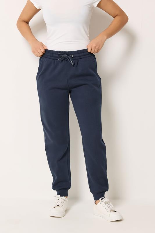 M&Co Petite 2 PACK Navy Blue Cuffed Joggers | M&Co 1