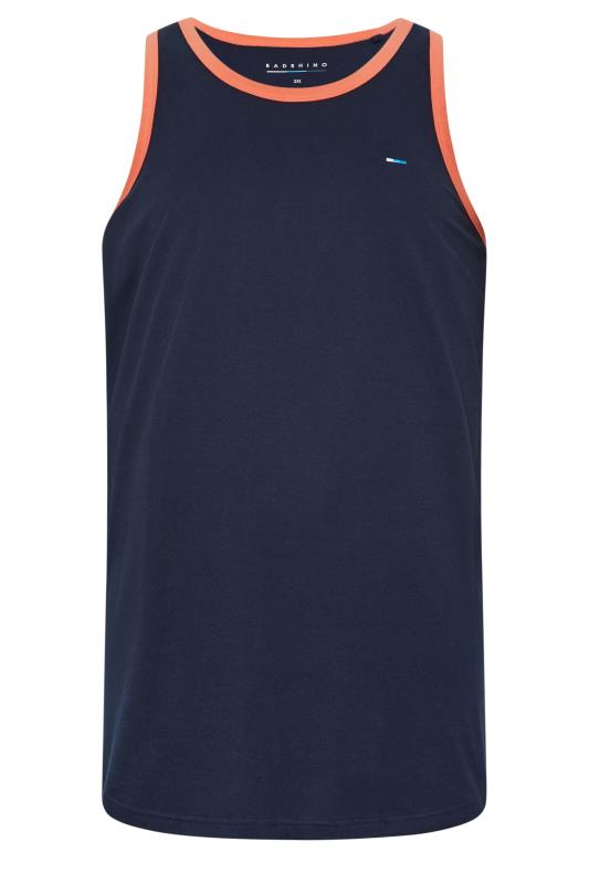 BadRhino Big & Tall 2 PACK Navy Blue & Orange Contrast Vests | BadRhino 6