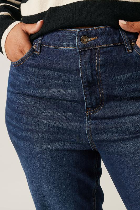 EVANS Plus Size Indigo Blue Denim Mom Jeans | Evans 4