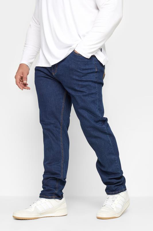 Men's  BadRhino Big & Tall Indigo Dark Blue Stretch Jeans