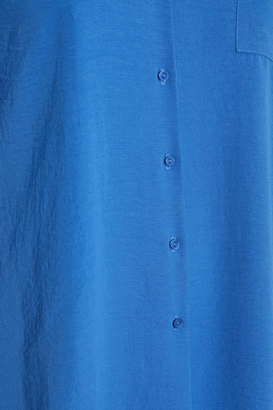 YOURS LONDON Curve Cobalt Blue Oversized Shirt 5