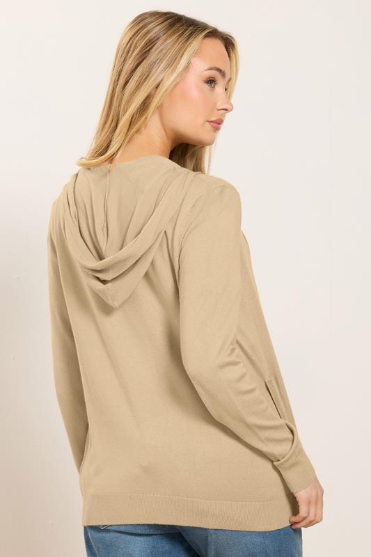 M&Co Natural Brown Knitted Hoodie | M&Co 2