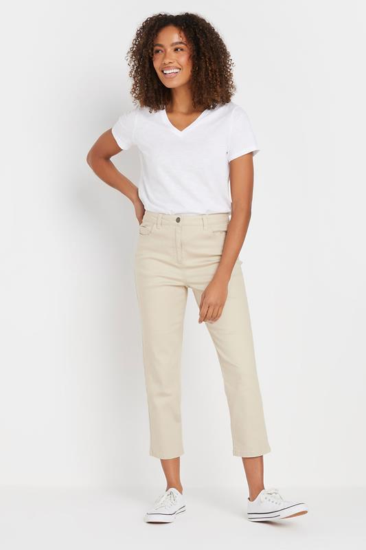 M&Co Cream Cropped Jeans | M&Co 1