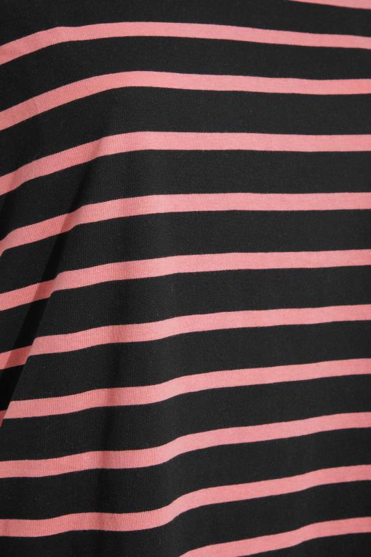 3 PACK Plus Size Pink & Black & Stripe T-Shirts | Yours Clothing 12