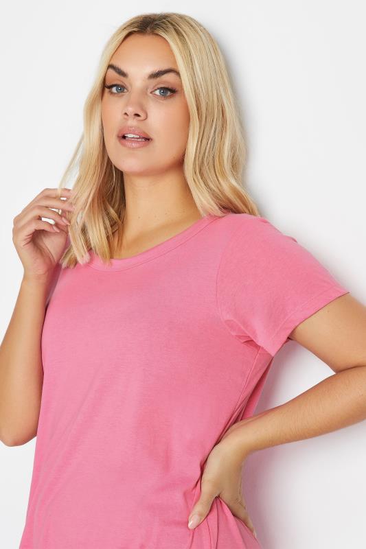3 PACK Pink & Grey Essential T-Shirts | Yours Clothing 7