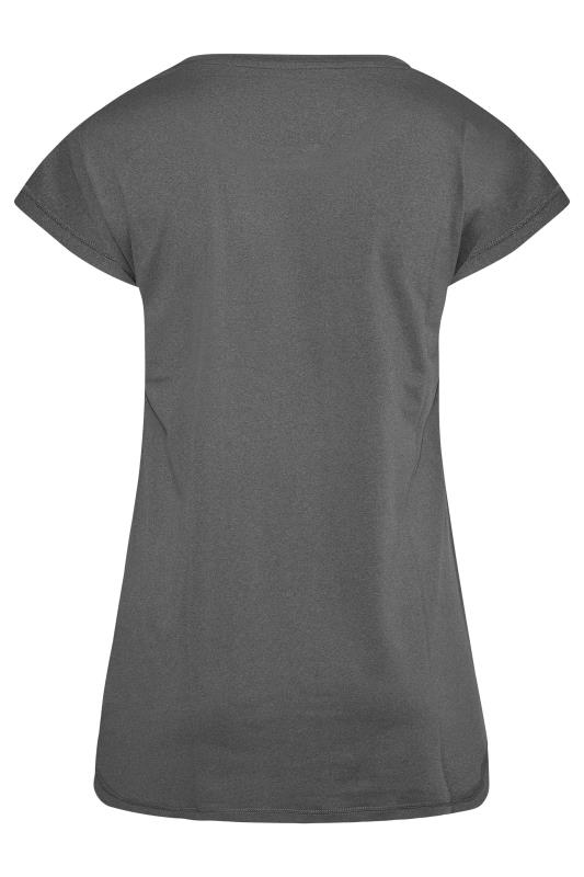 ACTIVE Plus Size Grey Slogan T-Shirt | Yours Clothing 9