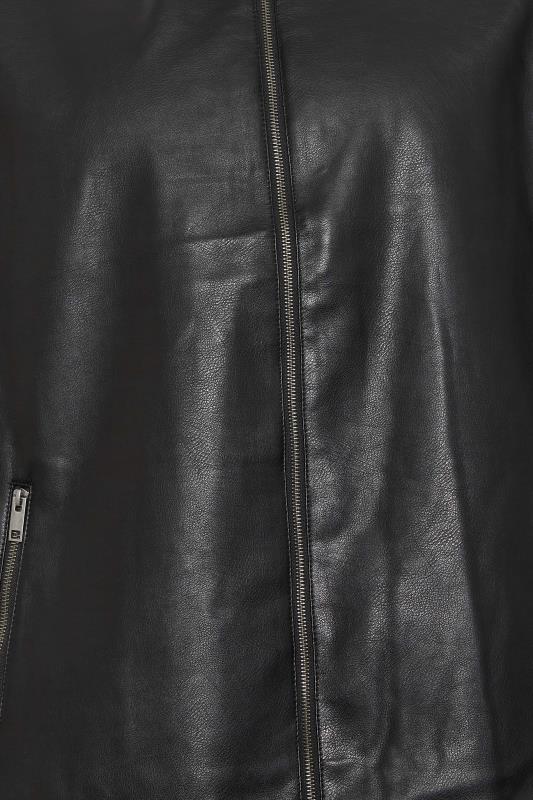 JACK & JONES Big & Tall Black Faux Leather Jacket | BadRhino 2