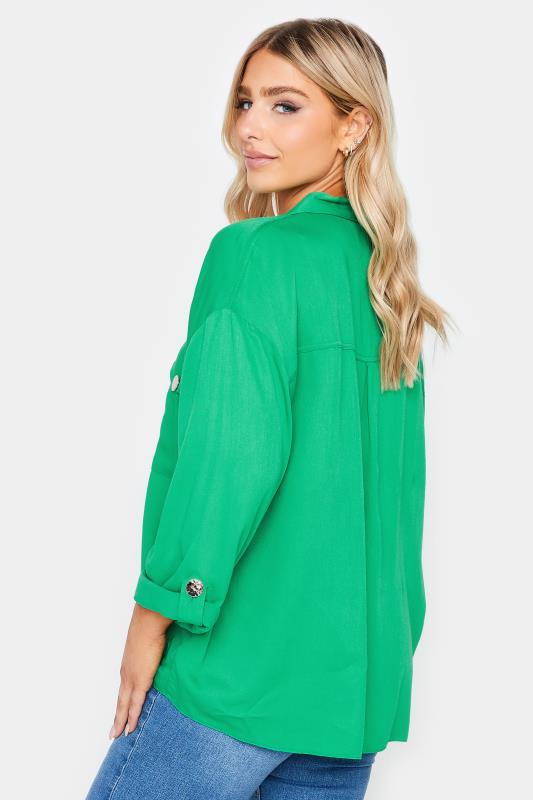 M&Co Forest Green Button Tunic Shirt | M&Co  4
