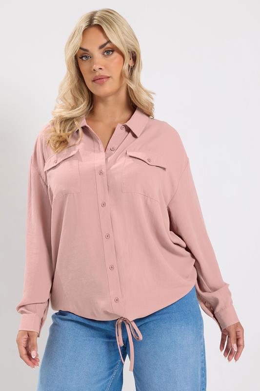 pink dress shirts for ladies Size Blouses & Women Top Type:CROP