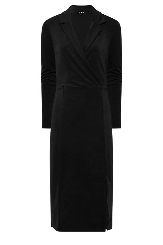 LTS Tall Women's Black Long Sleeve Scuba Blazer Dress | Long Tall Sally 6