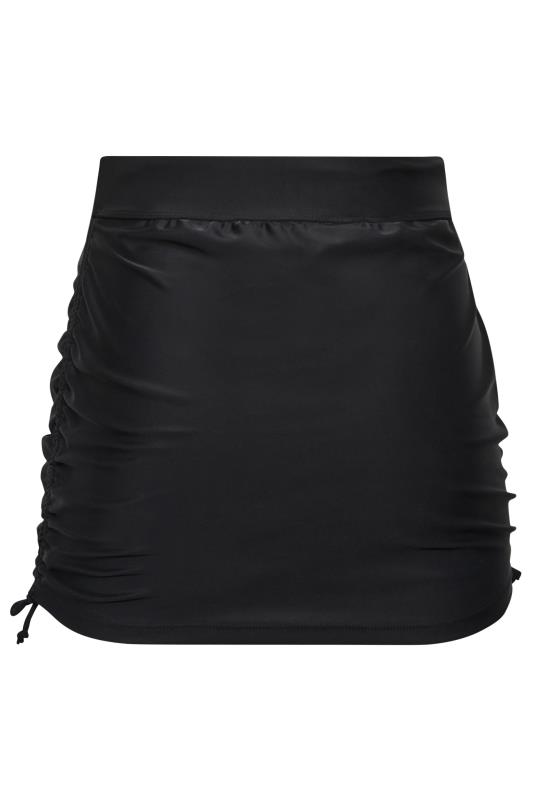LTS Tall Women's Black Ruched Swim Skirt | Long Tall Sally 6