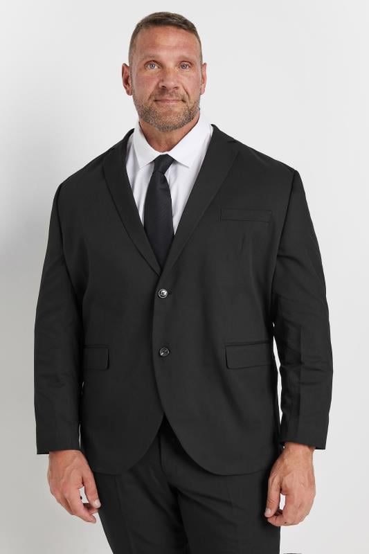 JACK & JONES Big & Tall Black 'Franco' Suit | BadRhino 2