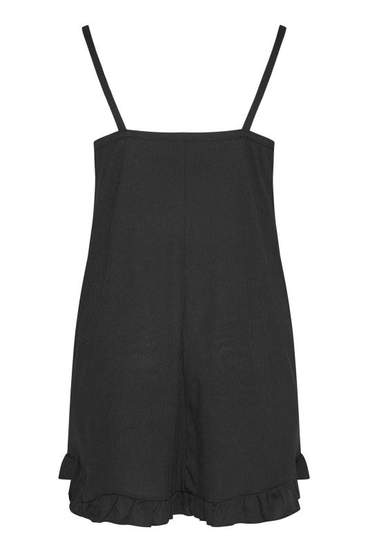 LIMITED COLLECTION Curve Black Ribbed Nightdress 6
