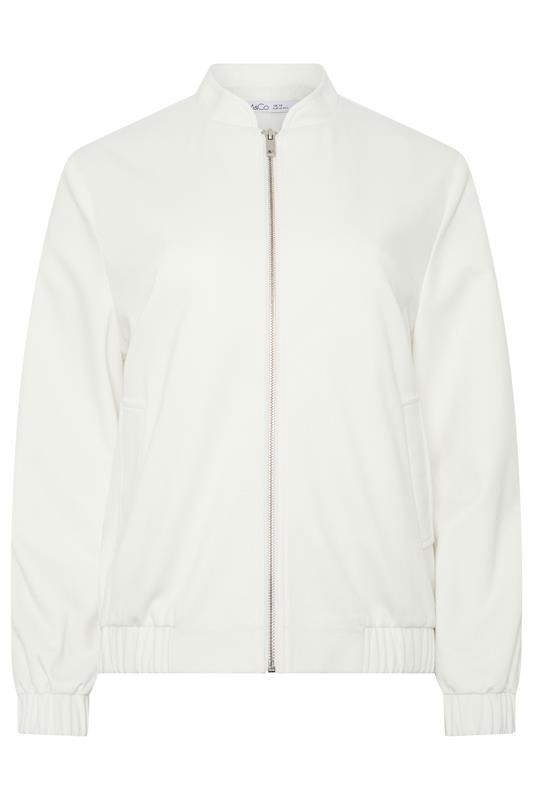 M&Co Ivory White Bomber Jacket | M&Co 5