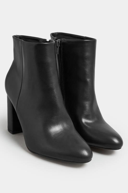 LIMITED COLLECTION Black Heeled Ankle Boots In Extra Wide EEE Fit | Yours Clothing  2