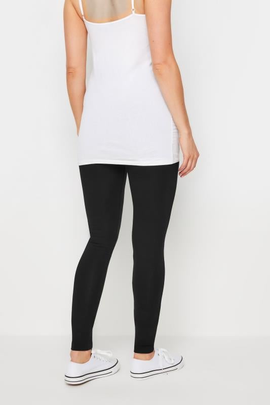 LTS Tall Black Maternity Premium Cotton Leggings | Long Tall Sally 3