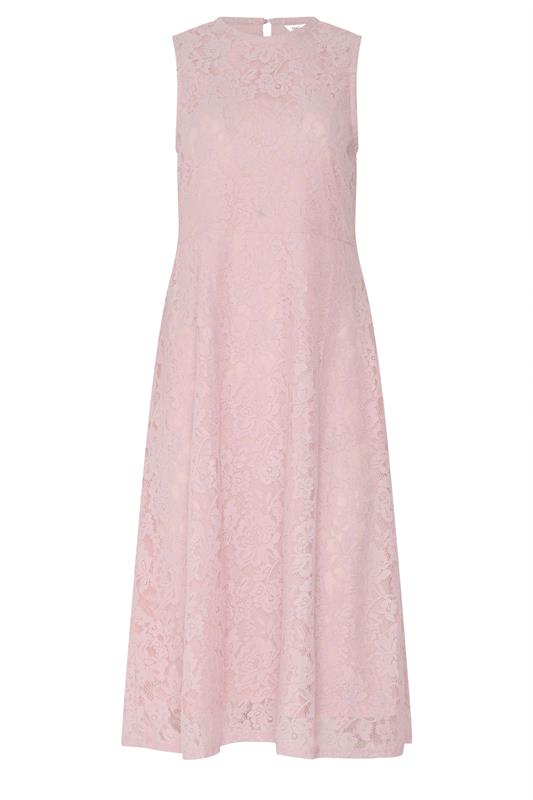 M&Co Light Pink Lace Skater Dress | M&Co 5