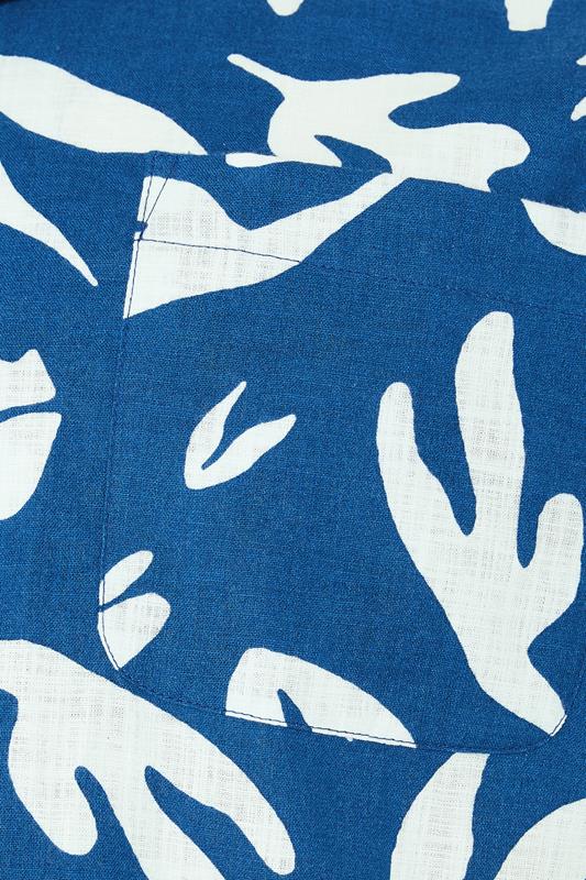 BadRhino Big & Tall Blue Coral Print Shirt | BadRhino 7