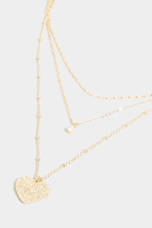 Gold Tone Heart Triple Layer Necklace_C.jpg