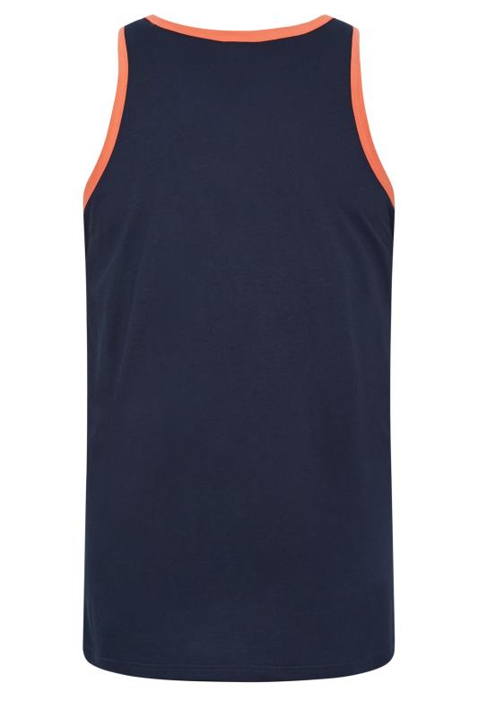 BadRhino Big & Tall 2 PACK Navy Blue & Orange Contrast Vests | BadRhino 8