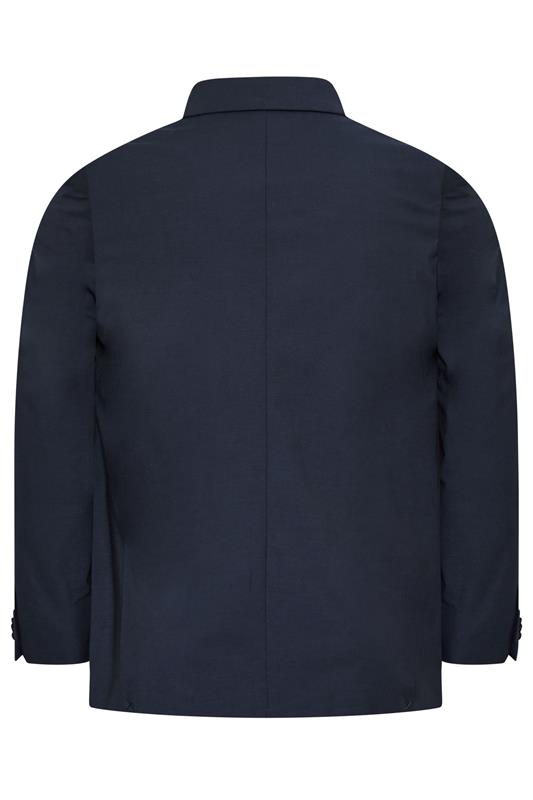D555 Big & Tall Navy Blue Suit Jacket | BadRhino 5
