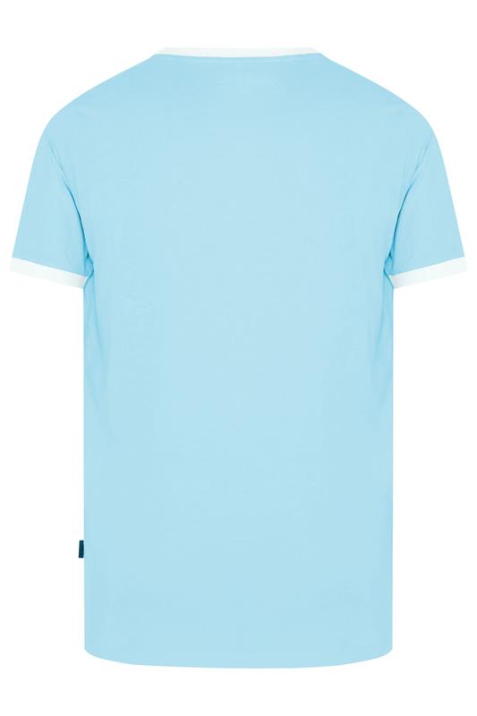 BadRhino Big & Tall Light Blue Extra Long Ringer T-Shirt | BadRhino 6
