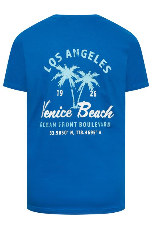 BadRhino Big & Tall Blue Venice Beach Print T-Shirt | BadRhino 5
