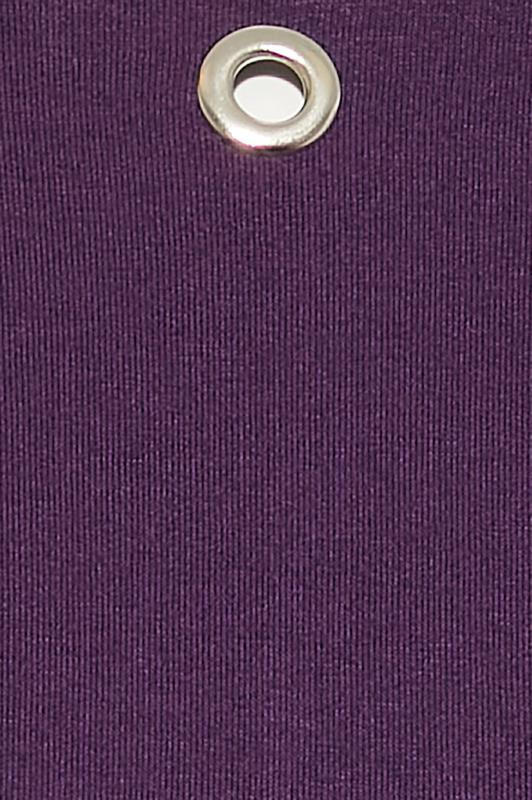 Plus Size Purple Eyelet Detail Oversized T-Shirt | Yours Clothing 5